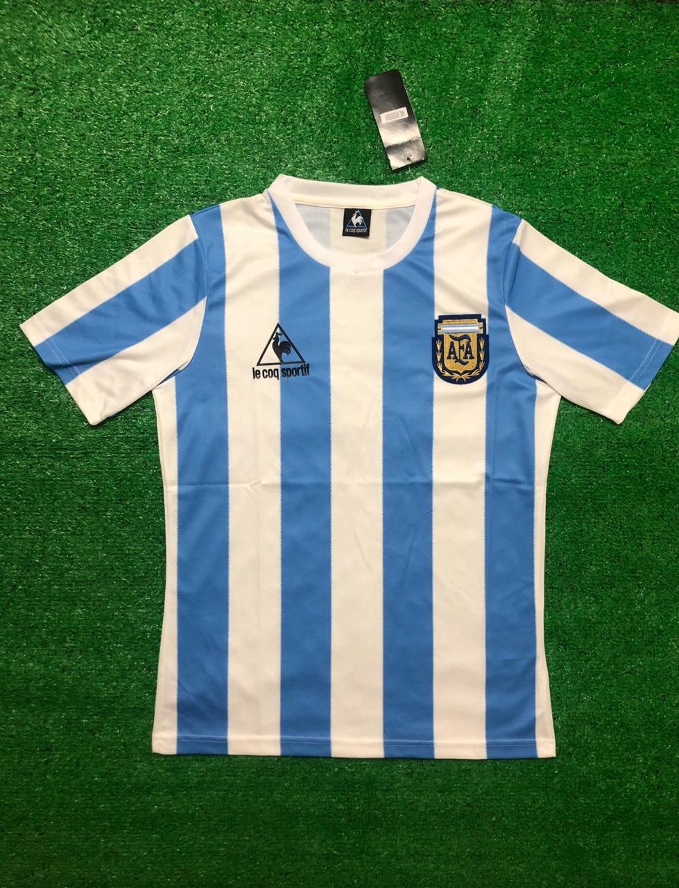 Argentina Home Retro 1986 World Cup jersey Online India - Talkfootball